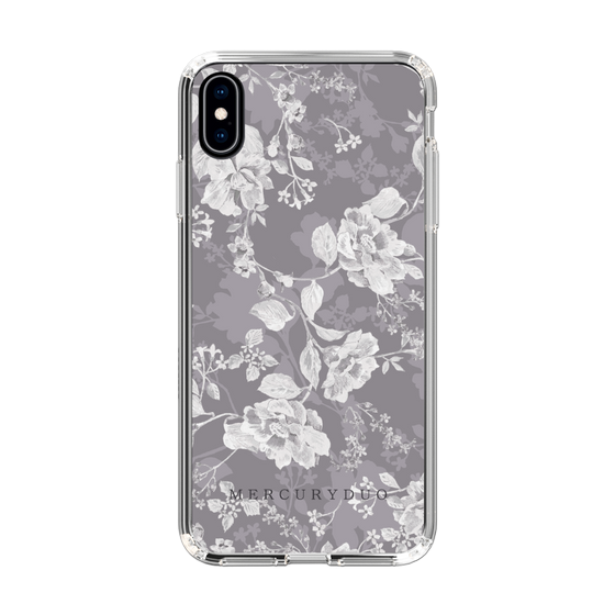 Slim Protection Case［ MERCURYDUO - NuanceFlower -Grey ］