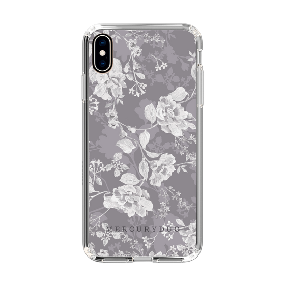 Slim Protection Case［ MERCURYDUO - NuanceFlower -Grey ］