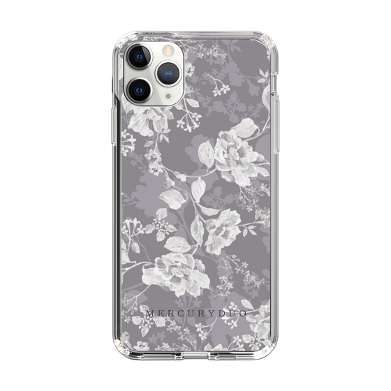 Slim Protection Case［ MERCURYDUO - NuanceFlower -Grey ］
