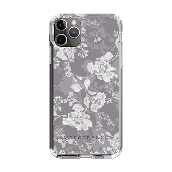 Slim Protection Case［ MERCURYDUO - NuanceFlower -Grey ］
