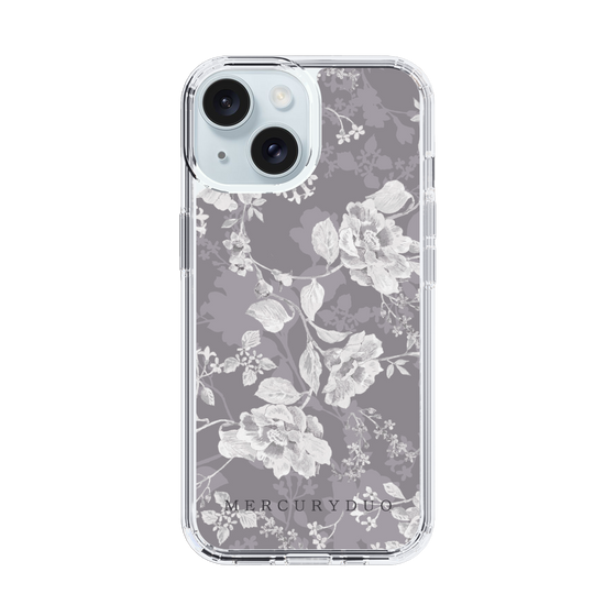 Slim Protection Case［ MERCURYDUO - NuanceFlower -Grey ］