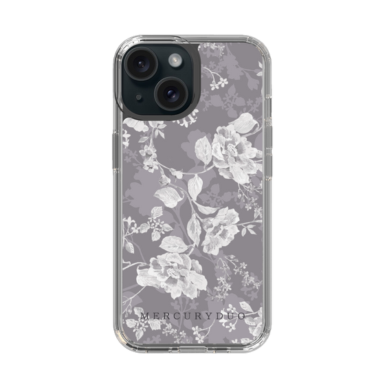 Slim Protection Case［ MERCURYDUO - NuanceFlower -Grey ］