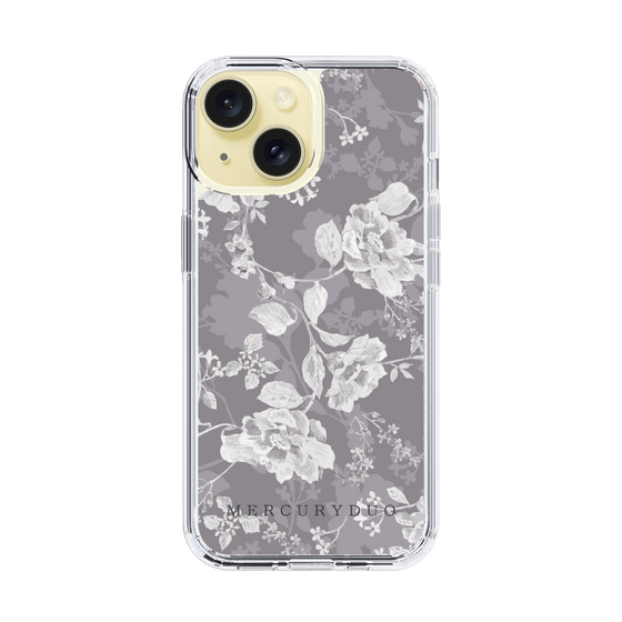 Slim Protection Case［ MERCURYDUO - NuanceFlower -Grey ］