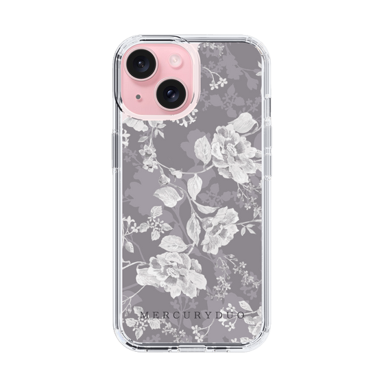 Slim Protection Case［ MERCURYDUO - NuanceFlower -Grey ］