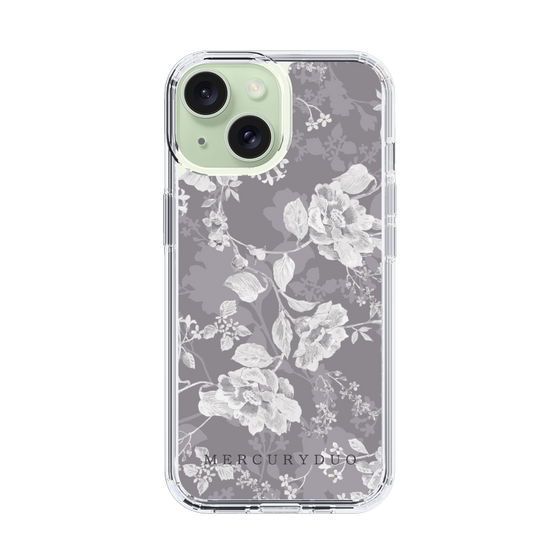 Slim Protection Case［ MERCURYDUO - NuanceFlower -Grey ］