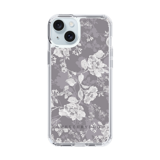 Slim Protection Case［ MERCURYDUO - NuanceFlower -Grey ］