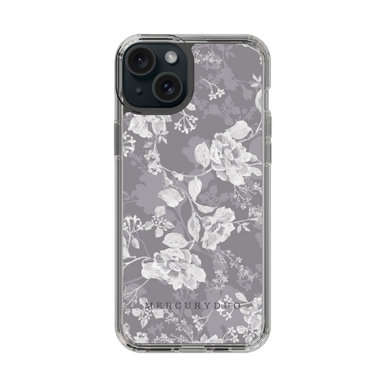 Slim Protection Case［ MERCURYDUO - NuanceFlower -Grey ］