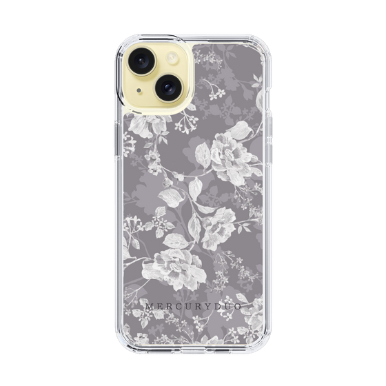 Slim Protection Case［ MERCURYDUO - NuanceFlower -Grey ］