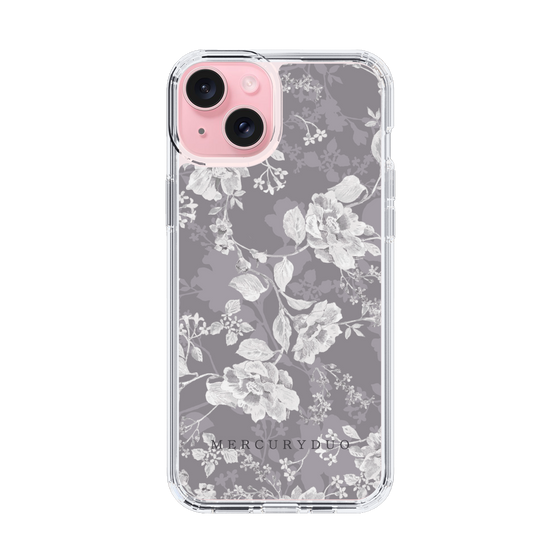Slim Protection Case［ MERCURYDUO - NuanceFlower -Grey ］