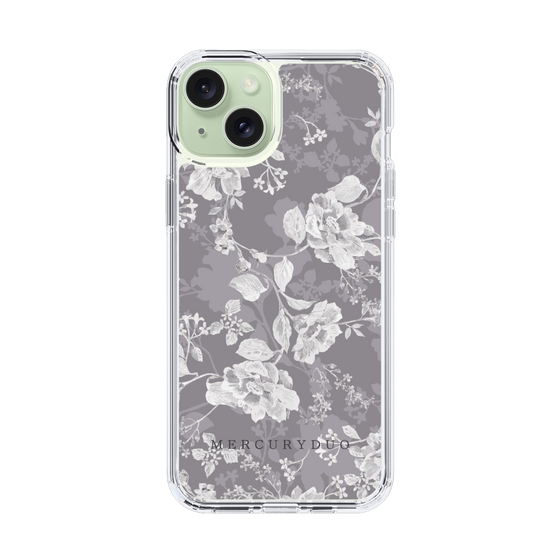 Slim Protection Case［ MERCURYDUO - NuanceFlower -Grey ］