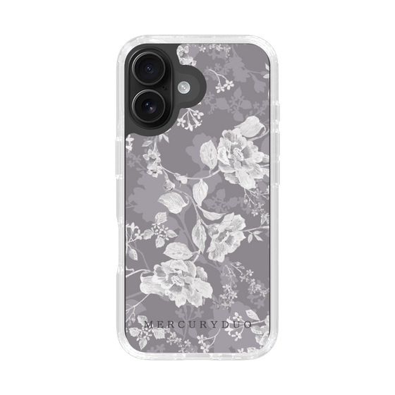 Slim Protection Case［ MERCURYDUO - NuanceFlower -Grey ］