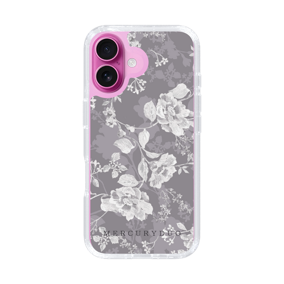 Slim Protection Case［ MERCURYDUO - NuanceFlower -Grey ］