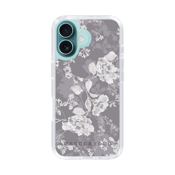Slim Protection Case［ MERCURYDUO - NuanceFlower -Grey ］
