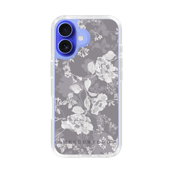 Slim Protection Case［ MERCURYDUO - NuanceFlower -Grey ］