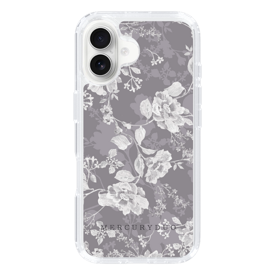 Slim Protection Case［ MERCURYDUO - NuanceFlower -Grey ］