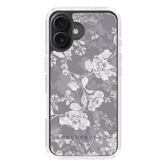 Slim Protection Case［ MERCURYDUO - NuanceFlower -Grey ］