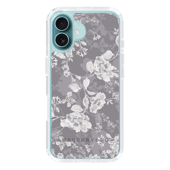 Slim Protection Case［ MERCURYDUO - NuanceFlower -Grey ］