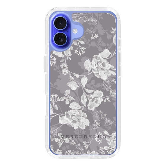 Slim Protection Case［ MERCURYDUO - NuanceFlower -Grey ］