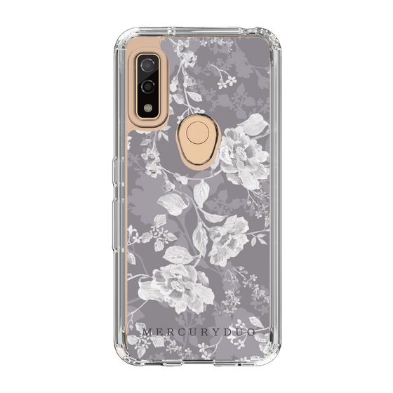 Slim Protection Case［ MERCURYDUO - NuanceFlower -Grey ］