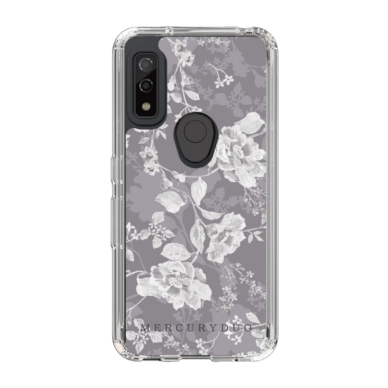 Slim Protection Case［ MERCURYDUO - NuanceFlower -Grey ］