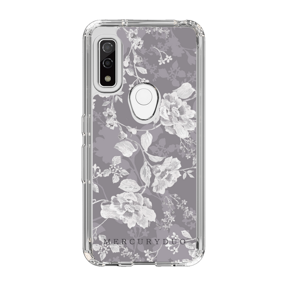 Slim Protection Case［ MERCURYDUO - NuanceFlower -Grey ］