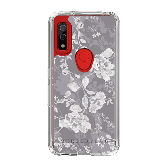 Slim Protection Case［ MERCURYDUO - NuanceFlower -Grey ］