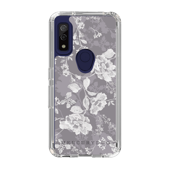 Slim Protection Case［ MERCURYDUO - NuanceFlower -Grey ］