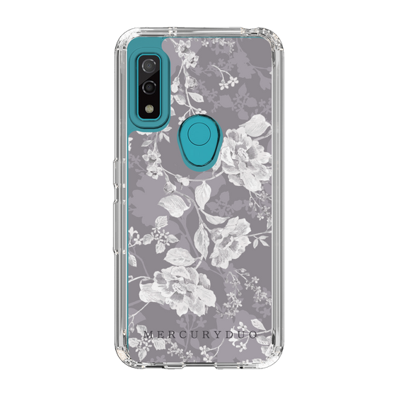 Slim Protection Case［ MERCURYDUO - NuanceFlower -Grey ］