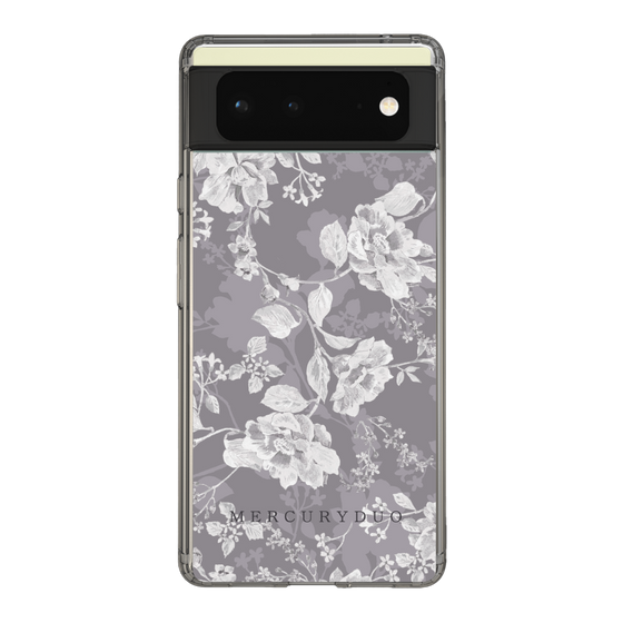 Slim Protection Case［ MERCURYDUO - NuanceFlower -Grey ］