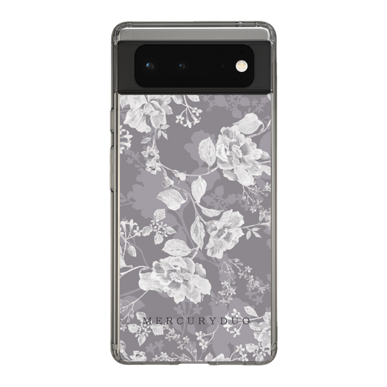 Slim Protection Case［ MERCURYDUO - NuanceFlower -Grey ］