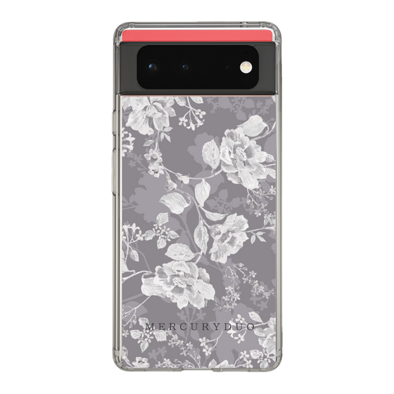 Slim Protection Case［ MERCURYDUO - NuanceFlower -Grey ］