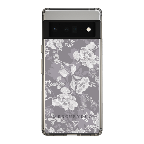 Slim Protection Case［ MERCURYDUO - NuanceFlower -Grey ］