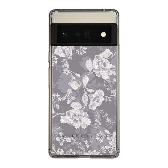 Slim Protection Case［ MERCURYDUO - NuanceFlower -Grey ］