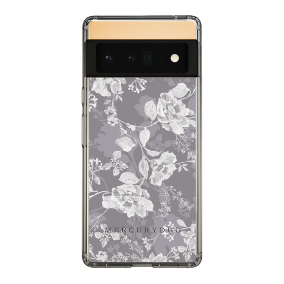 Slim Protection Case［ MERCURYDUO - NuanceFlower -Grey ］