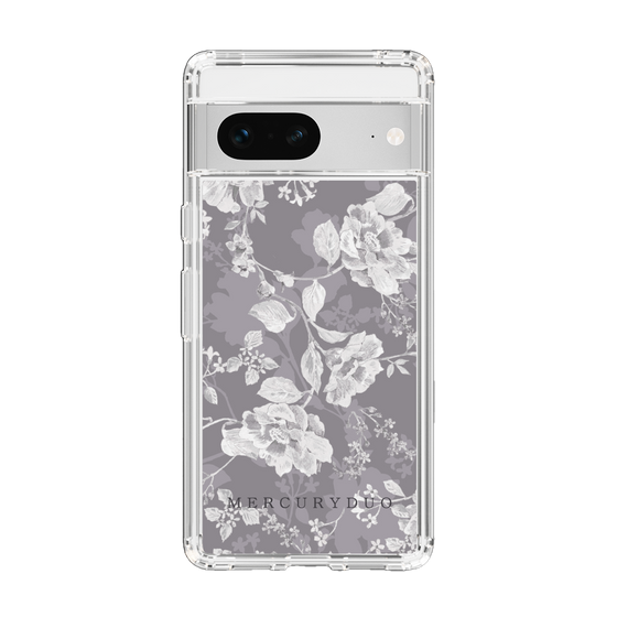 Slim Protection Case［ MERCURYDUO - NuanceFlower -Grey ］