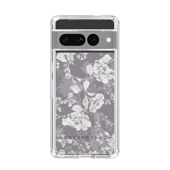 Slim Protection Case［ MERCURYDUO - NuanceFlower -Grey ］