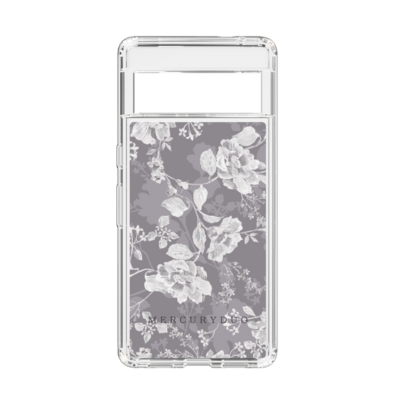 Slim Protection Case［ MERCURYDUO - NuanceFlower -Grey ］