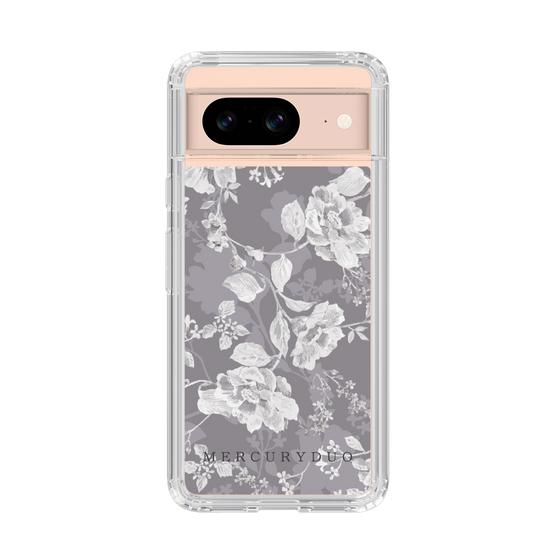 Slim Protection Case［ MERCURYDUO - NuanceFlower -Grey ］