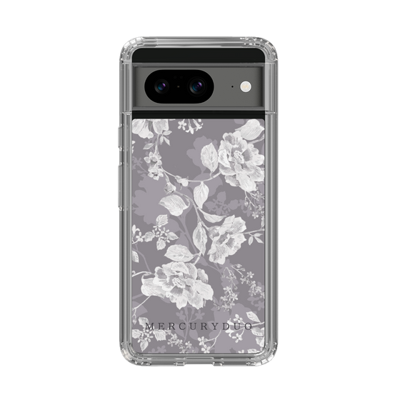 Slim Protection Case［ MERCURYDUO - NuanceFlower -Grey ］