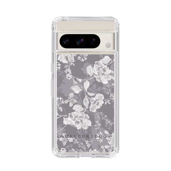 Slim Protection Case［ MERCURYDUO - NuanceFlower -Grey ］