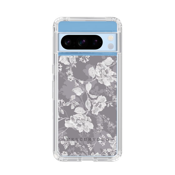 Slim Protection Case［ MERCURYDUO - NuanceFlower -Grey ］