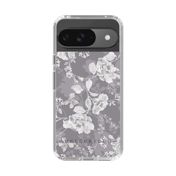 Slim Protection Case［ MERCURYDUO - NuanceFlower -Grey ］