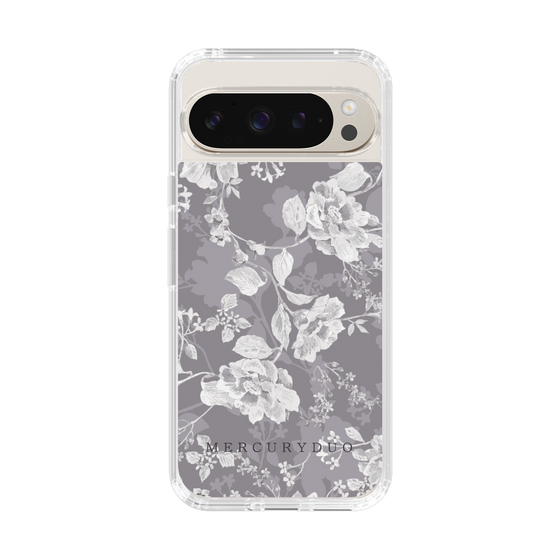 Slim Protection Case［ MERCURYDUO - NuanceFlower -Grey ］
