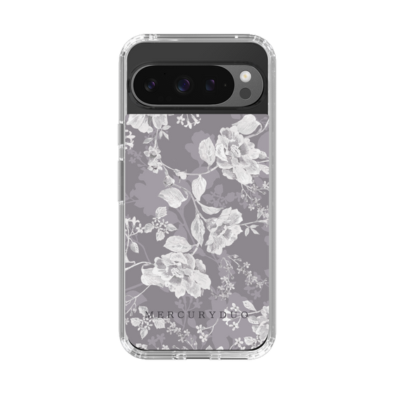 Slim Protection Case［ MERCURYDUO - NuanceFlower -Grey ］