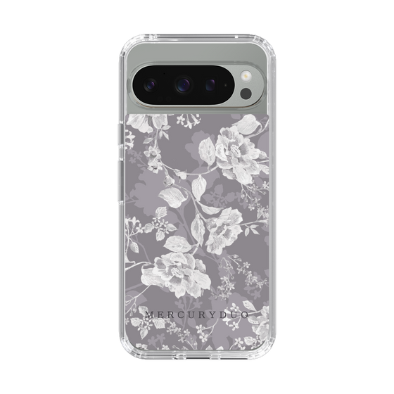 Slim Protection Case［ MERCURYDUO - NuanceFlower -Grey ］
