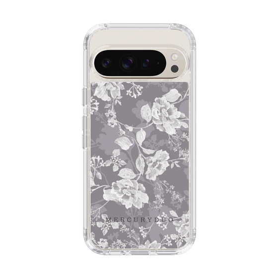 Slim Protection Case［ MERCURYDUO - NuanceFlower -Grey ］
