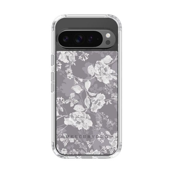 Slim Protection Case［ MERCURYDUO - NuanceFlower -Grey ］