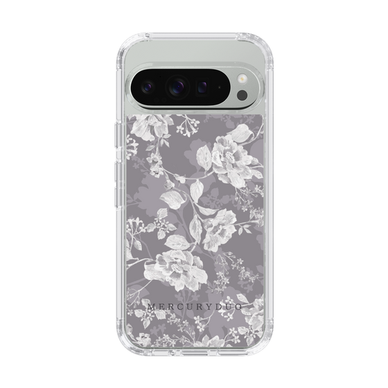 Slim Protection Case［ MERCURYDUO - NuanceFlower -Grey ］