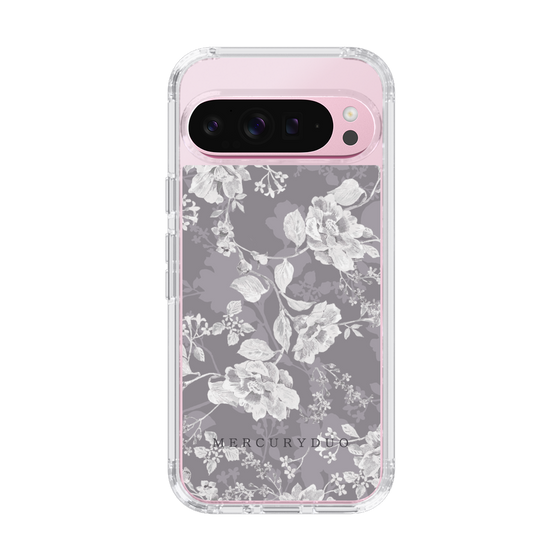 Slim Protection Case［ MERCURYDUO - NuanceFlower -Grey ］