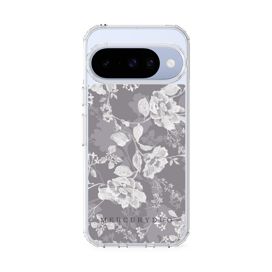 Slim Protection Case［ MERCURYDUO - NuanceFlower -Grey ］